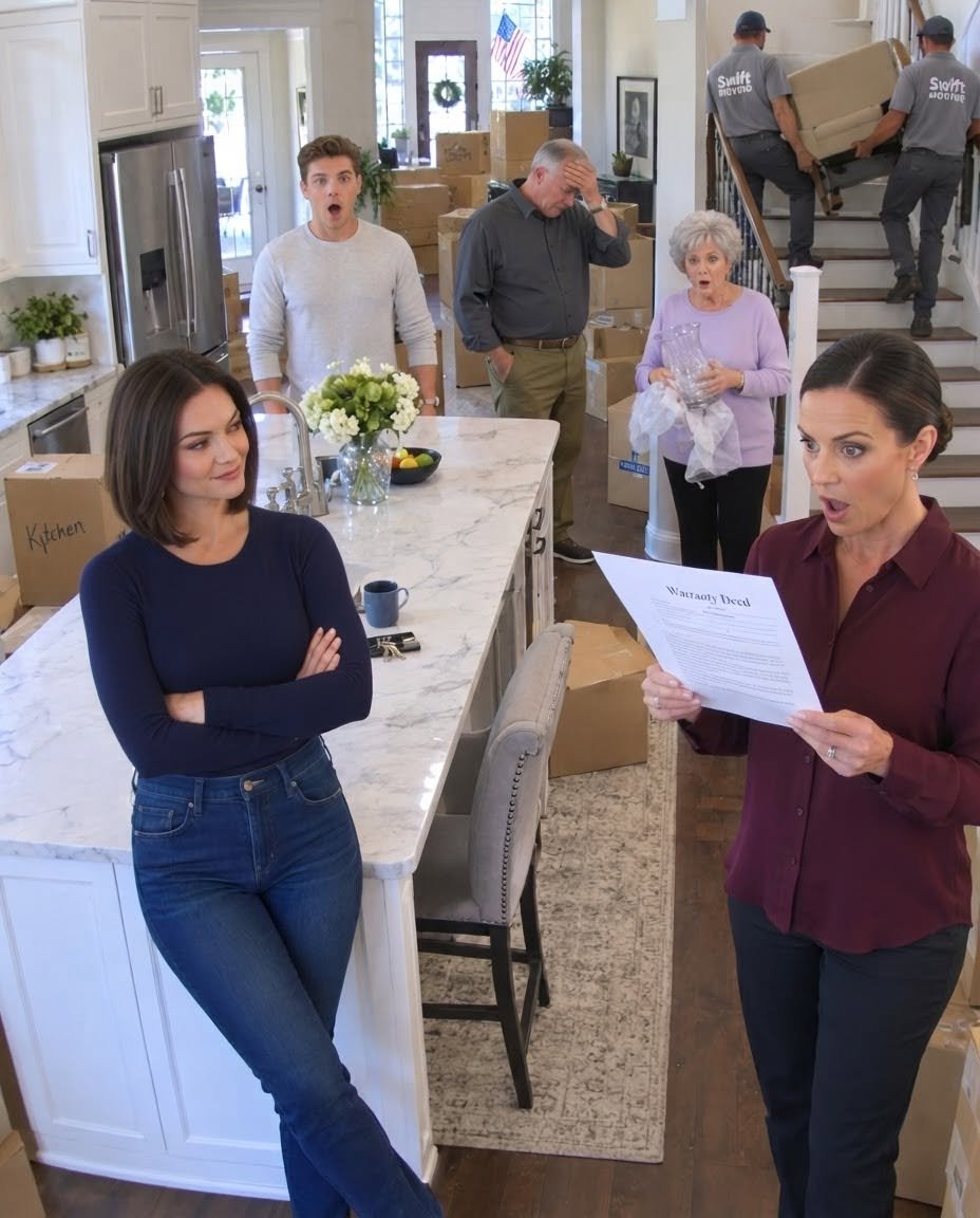 I secretly bought a $1 million home. On moving day, my brother’s family was moving in, claiming it was theirs. I smiled and helped them unpack. Then someone discovered the deed and screamed. I laughed, “Finally figured out who owns it?”