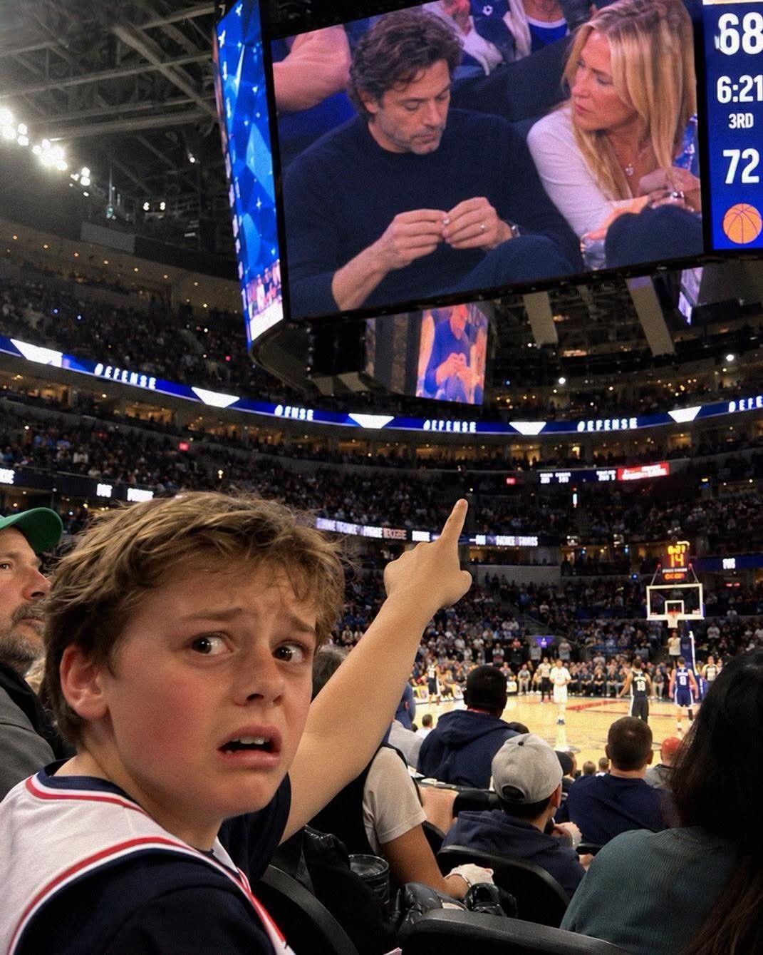 A Jumbotron Caught a Man Taking off His Wedding Ring, Unaware His Wife and Son Were Two Rows Behind Him – What His Son Did Next Silenced Their Entire Section