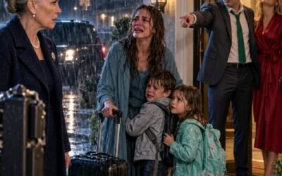 I found my daughter-in-law and grandchildren soaked in the rain outside my son’s house. Claire grabbed my arm and sobbed, “He threw us out… his mistress is inside wearing my robe.”